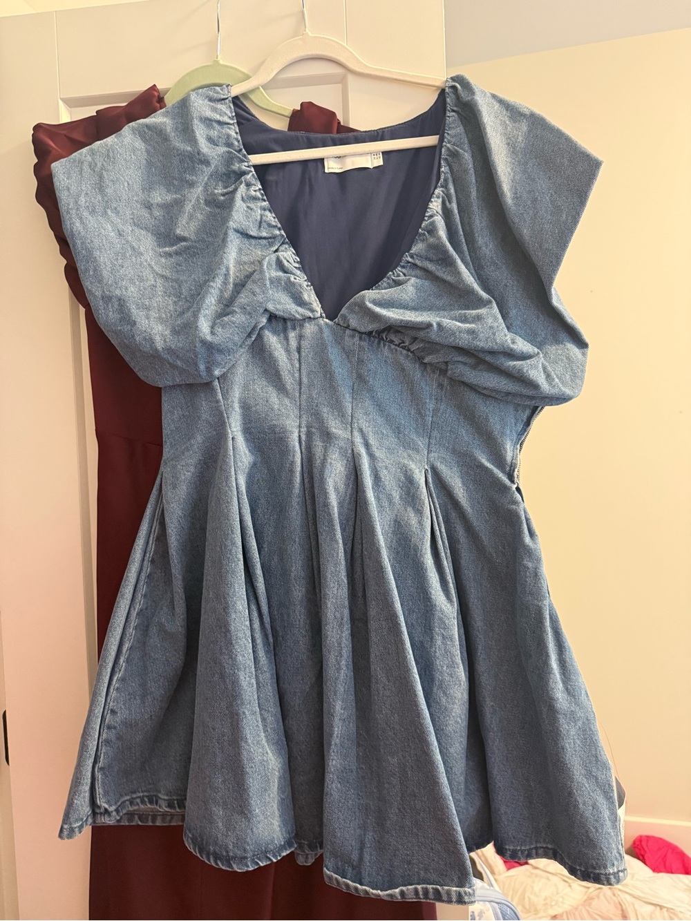 ASOS Navy Blue Dress with Scoop Neck